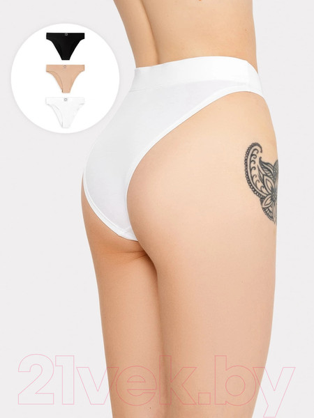 Изображение товара Комплект женских трусов Mark Formelle 412542-3 (р.98, белый)