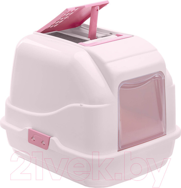 Изображение товара Туалет-домик Imac Easy Cat / 84086 (нежно-розовый)