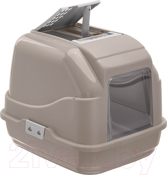 Изображение товара Туалет-домик Imac Easy Cat / 84080 (серо-бежевый)