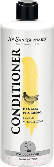 Изображение товара Кондиционер для животных Iv San Bernard Traditional Line Banana для средней шерсти / BALB500 (500мл)