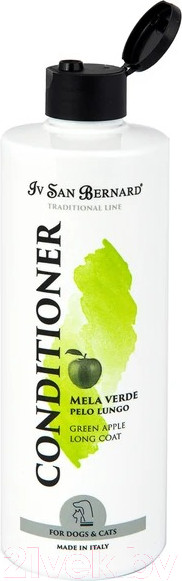 Изображение товара Кондиционер для животных Iv San Bernard Traditional Line Green Apple для длинной шерсти / BALM500 (500мл)