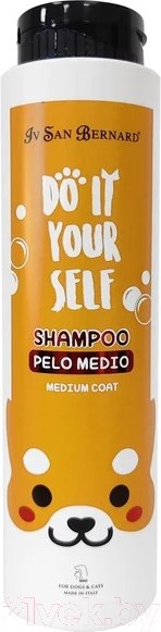Изображение товара Шампунь для животных Iv San Bernard Do It Yourself для средней шерсти / DSHAME300 (300мл)