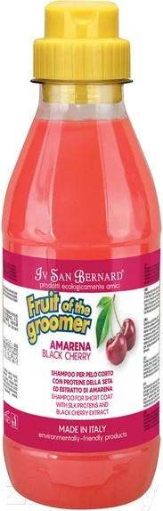 Изображение товара Шампунь для животных Iv San Bernard Fruit Of The Groomer Black Cherry для короткой шерсти (500мл)