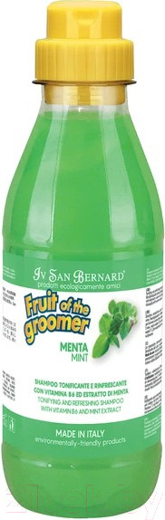 Изображение товара Шампунь для животных Iv San Bernard Fruit Of The Groomer Mint для любого типа шерсти (500мл)