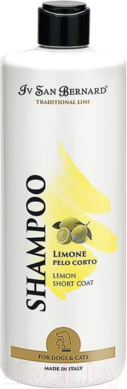 Изображение товара Шампунь для животных Iv San Bernard Traditional Line Lemon для короткой шерсти / SHAL500 (500мл)