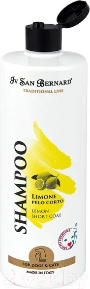 Изображение товара Шампунь для животных Iv San Bernard Traditional Line Lemon для короткой шерсти / SHAL500 (500мл)