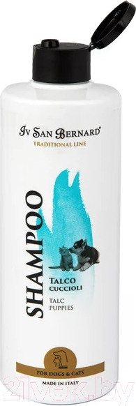 Изображение товара Шампунь для животных Iv San Bernard Traditional Line Talc для щенков и котят / SHTALC500 (500мл)