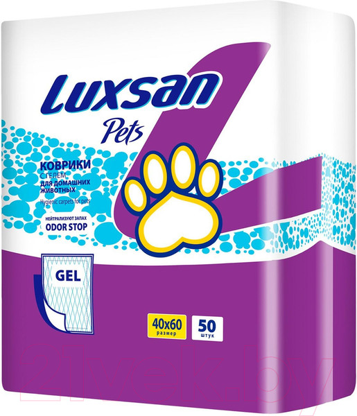 Изображение товара Одноразовая пеленка для животных Luxsan Premium Gel 40x60 (50шт)