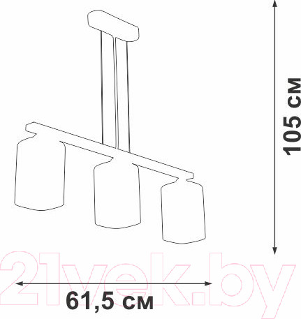 Изображение товара Люстра Vitaluce V3996-1/3S