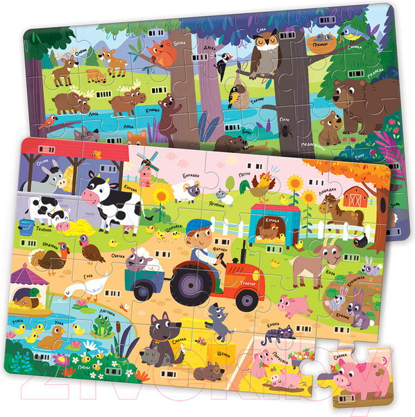 Изображение товара Развивающий игровой набор Азбукварик На ферме. В лесу с обучающим роботом / 3161 (голубой)