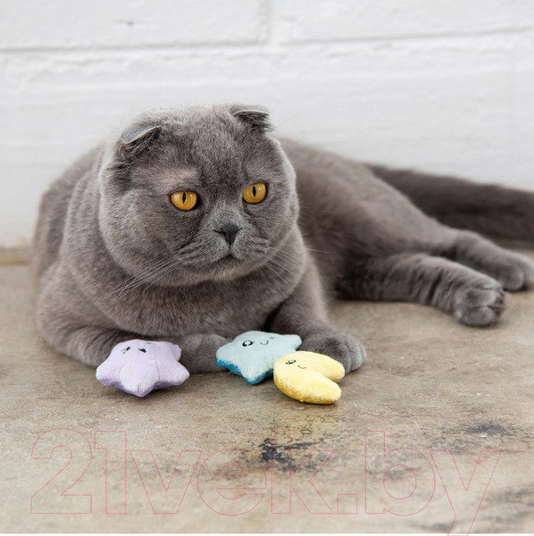 Изображение товара Набор игрушек для кошек Petstages Звездочки и луна / 70381M