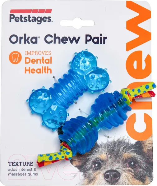 Изображение товара Набор игрушек для собак Petstages Орка косточка и гантеля / 234STEX