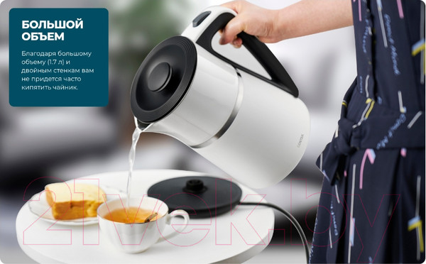 Изображение товара Электрочайник Centek CT-0028 (белый)