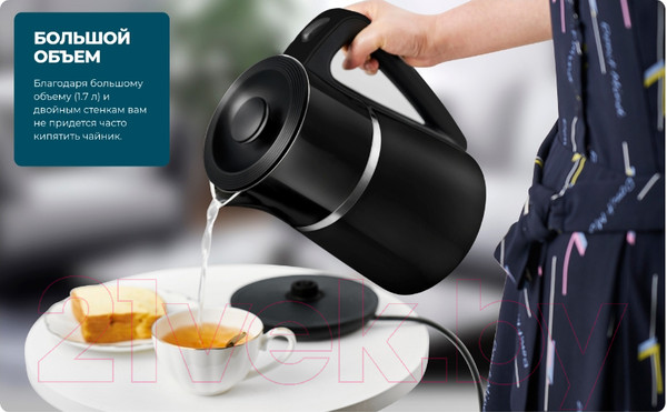 Изображение товара Электрочайник Centek CT-0028 (черный)