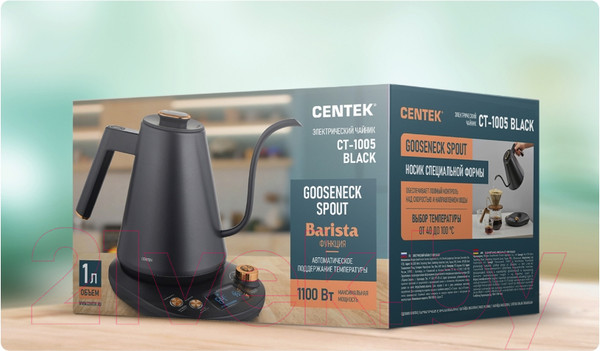 Изображение товара Электрочайник Centek CT-1005 (черный)