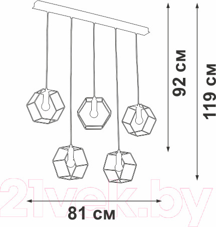 Изображение товара Люстра Vitaluce V4956-1/5S