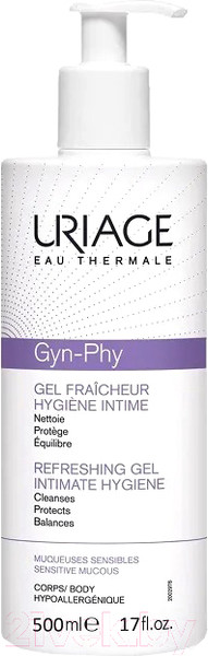 Изображение товара Гель для интимной гигиены Uriage Gyn-Phy Освежающий (500мл)