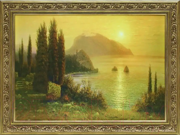 Изображение товара Картина Декарт Восход солнца в Крыму 8Л2959 (в раме)