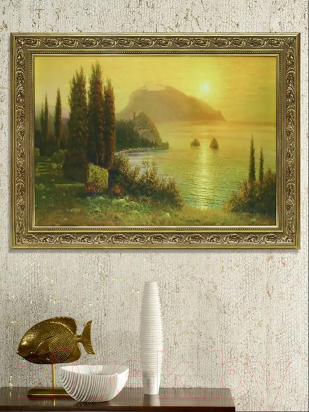 Изображение товара Картина Декарт Восход солнца в Крыму 8Л2959 (в раме)