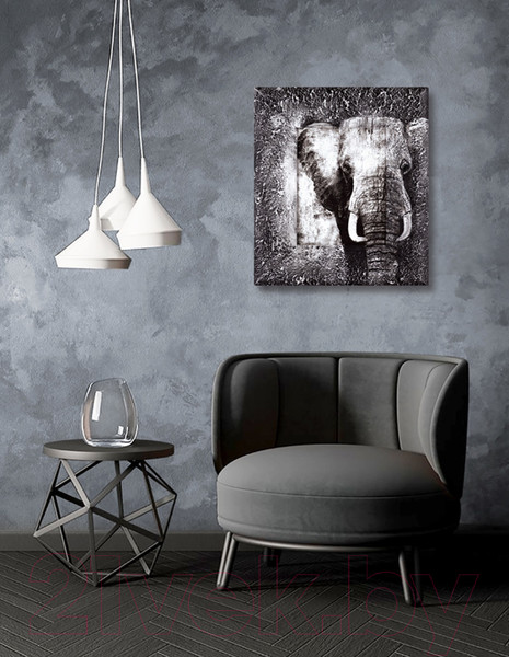 Изображение товара Картина Декарт Слон африканский этностиль 8Л3700 (в раме)