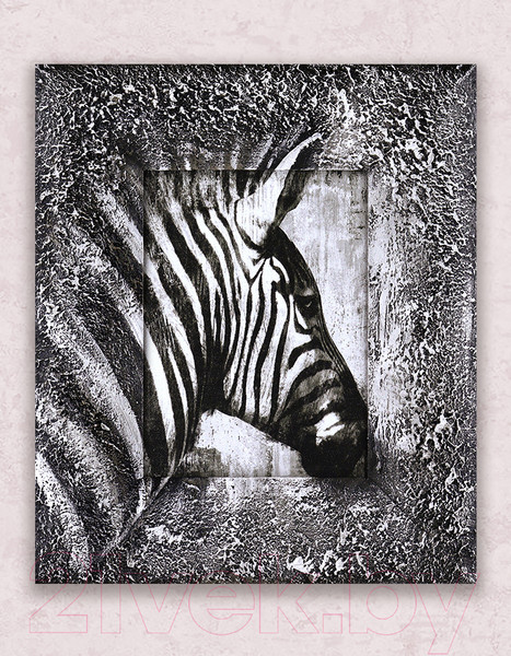 Изображение товара Картина Декарт Зебра африканский этностиль 8Л3701 (в раме)