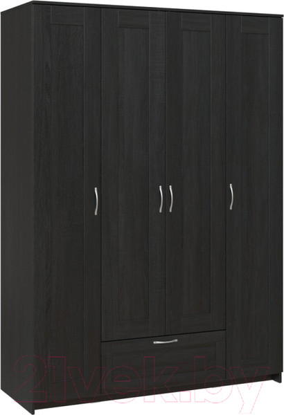 Изображение товара Шкаф Mio Tesoro Сириус 4-х створчатый 1 ящик 2.02.01.490.5 (дуб венге)