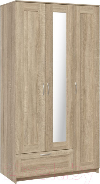 Изображение товара Шкаф Mio Tesoro Сириус 3-х створчатый 1 ящик 2.02.01.510.3 (дуб сонома)