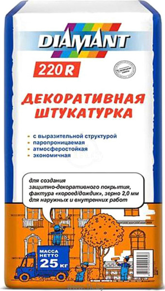 Изображение товара Штукатурка декоративная Diamant 220 R (25кг)