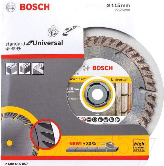 Изображение товара Отрезной диск алмазный Bosch 2.608.615.057