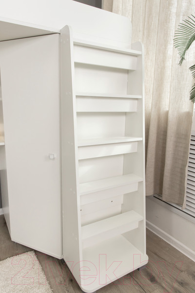 Изображение товара Кровать-чердак Премиум Твист 2 (белый)