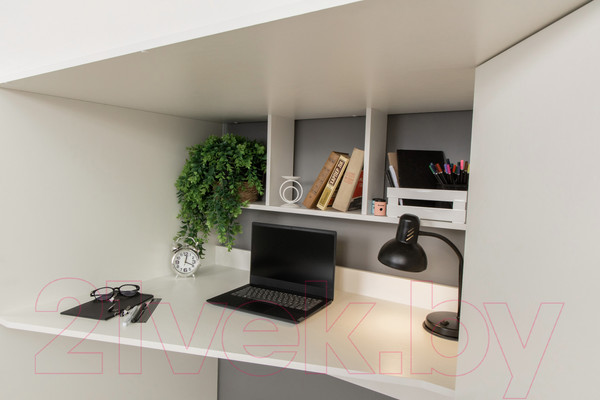 Изображение товара Кровать-чердак Премиум Твист 2 (белый)