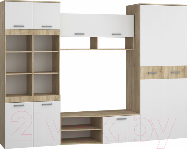 Изображение товара Стенка Премиум Скай ТВА (дуб сонома/белый)