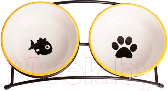 Изображение товара Набор мисок для животных Mr. Kranch MKR211246 (оранжевый)