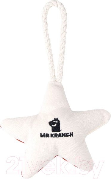 Изображение товара Игрушка для собак Mr. Kranch Звездочка с канатом и пищалкой / MKR80254 (бежевый)