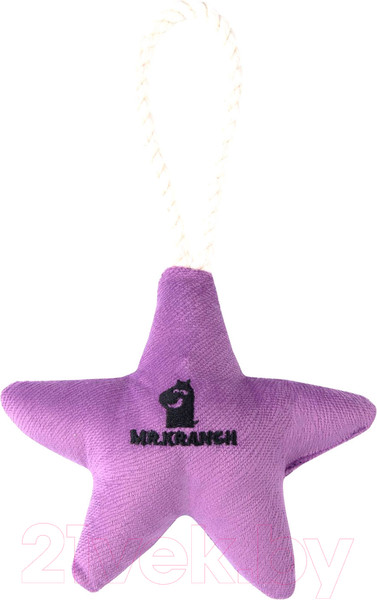Изображение товара Игрушка для собак Mr. Kranch Звездочка с канатом и пищалкой / MKR80259 (фиолетовый)