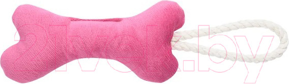 Изображение товара Игрушка для собак Mr. Kranch Косточка с канатом / MKR80249 (нежно-розовый)