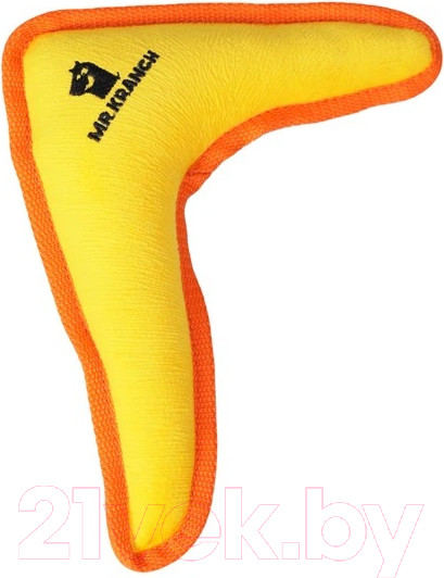 Изображение товара Игрушка для собак Mr. Kranch Бумеранг с пищалкой / MKR80240 (желтый)