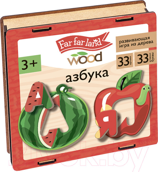 Изображение товара Сортер Десятое королевство Far Far Land Wood. Азбука деревянная / 4834