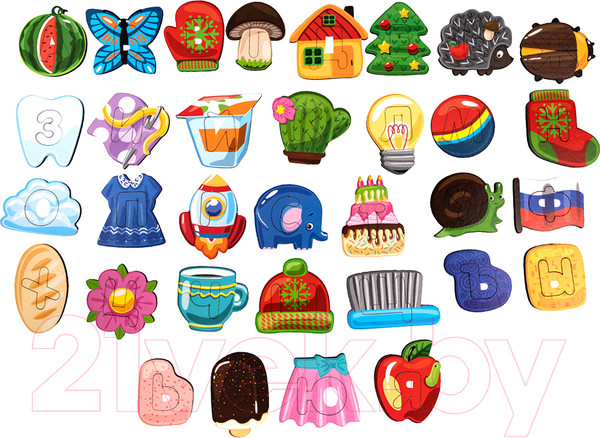 Изображение товара Сортер Десятое королевство Far Far Land Wood. Азбука деревянная / 4834