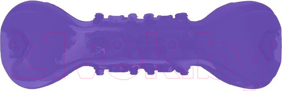 Изображение товара Игрушка для собак Mr. Kranch Гантель с пищалкой / MKR000529 (с ароматом сливок, фиолетовый)