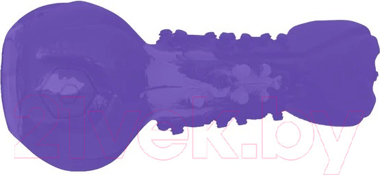 Изображение товара Игрушка для собак Mr. Kranch Гантель с пищалкой / MKR000529 (с ароматом сливок, фиолетовый)