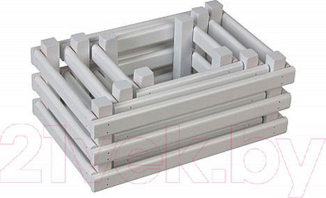 Изображение товара Набор ящиков для хранения Polini Kids Home Basket / 0003151-04 (белый)