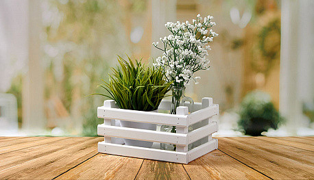 Изображение товара Ящик декоративный Polini Kids Home Basket / 0003153-04 (белый)