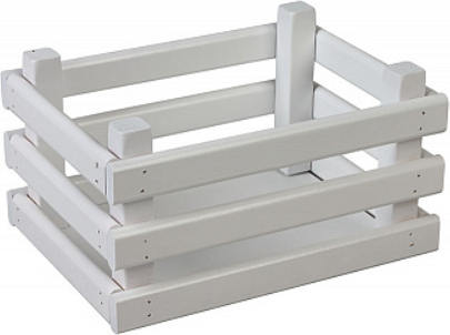 Изображение товара Ящик декоративный Polini Kids Home Basket / 0003153-04 (белый)