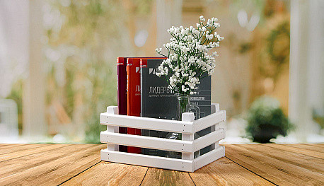 Изображение товара Ящик декоративный Polini Kids Home Basket / 0003153-04 (белый)