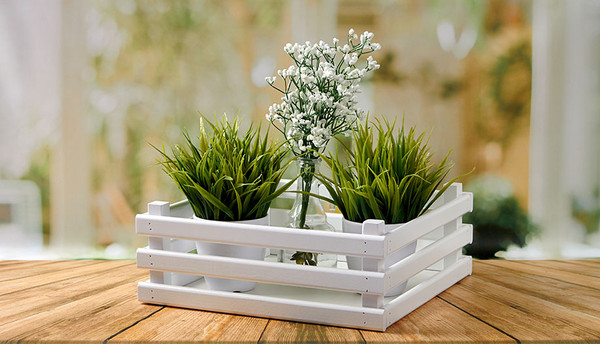 Изображение товара Ящик декоративный Polini Kids Home Boxy / 0003157-04 (белый)