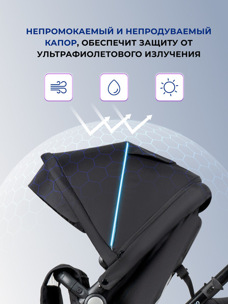 Изображение товара Детская универсальная коляска Farfello Silva Duo 2 в 1 (черный)