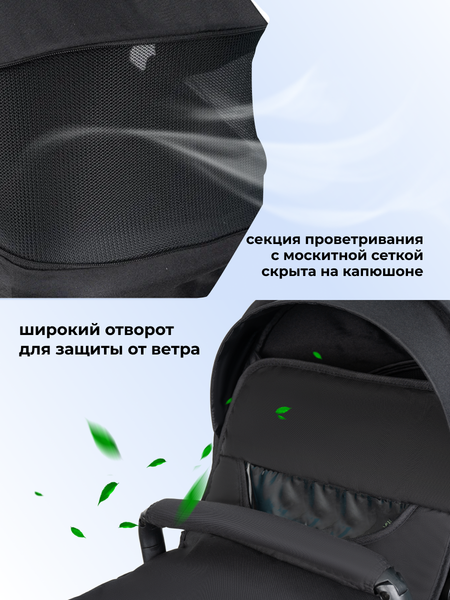 Изображение товара Детская универсальная коляска Farfello Silva Duo 2 в 1 (черный)