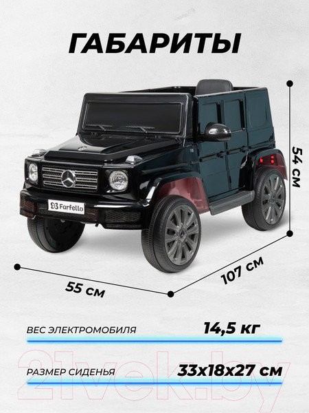 Изображение товара Детский автомобиль Farfello Джип / SR8388 (черный)