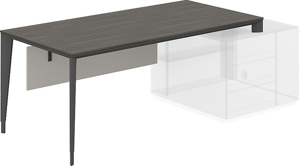 Изображение товара Письменный стол Norden 180x90x74 / NZ-0106.BT.AN (бренсон трюфель/антрацит)